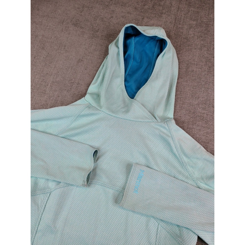 Marmot Sunrift Hoody Youth Girl M Light Blue Lightweight Long Sleeve Pullover